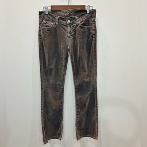 7 For All‎ Mankind Bootcut Mid-Rise Corduroy Pants Gray Women’s Size 27